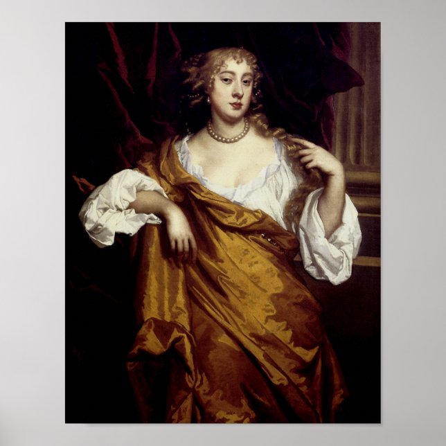 Poster Retrato de Hon. Mary Wharton (Frente)