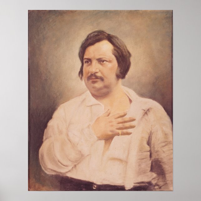 Pôster Retrato de Honore de Balzac (Frente)