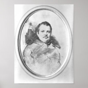 Pôster Retrato de Honore de Balzac c.1820