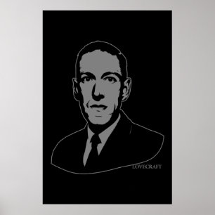 Poster Retrato de HP Lovecraft