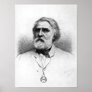 Poster Retrato de Ivan Turgenev
