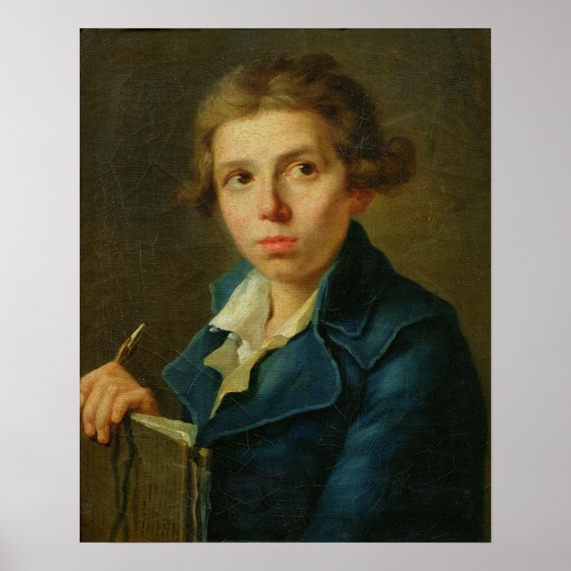 Poster Retrato de Jacques-Louis David como Jovem (Frente)