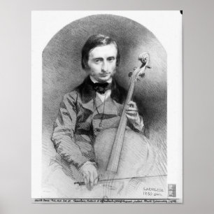 Pôster Retrato de Jacques Offenbach 1850