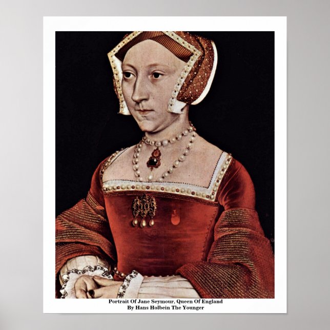 Pôster Retrato De Jane Seymour, Rainha Da Inglaterra (Frente)