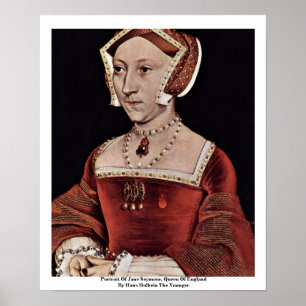 Pôster Retrato de Jane Seymour, rainha de Inglaterra