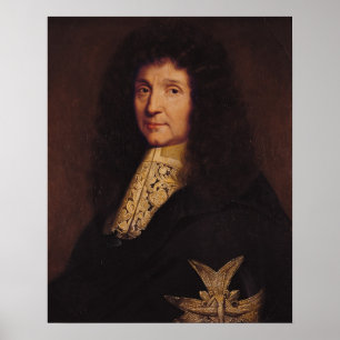 Pôster Retrato de Jean-Baptiste Colbert de Torcy 1667