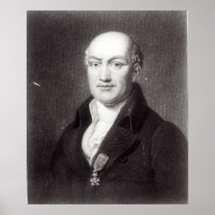 Pôster Retrato de Jean Baptiste Joseph Delambre