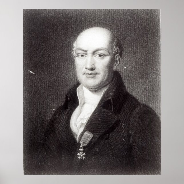 Pôster Retrato de Jean Baptiste Joseph Delambre (Frente)