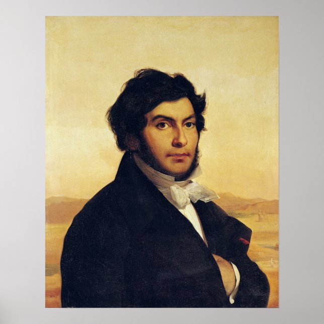 Poster Retrato de Jean-Francois Champollion 1831 (Frente)