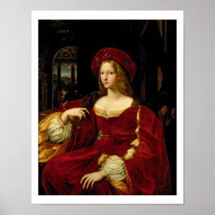 Pôster Retrato de Jeanne da esposa de Aragon (c.1500-77)