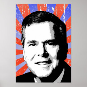 Pôster Retrato de Jeb Bush