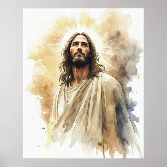 Poster Retrato de Jesus Cristo (Frente)
