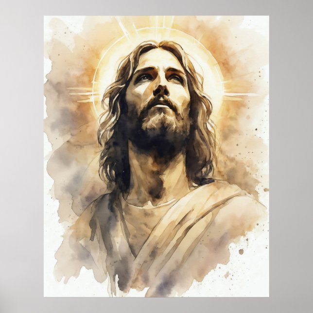 Poster Retrato de Jesus Cristo (Frente)