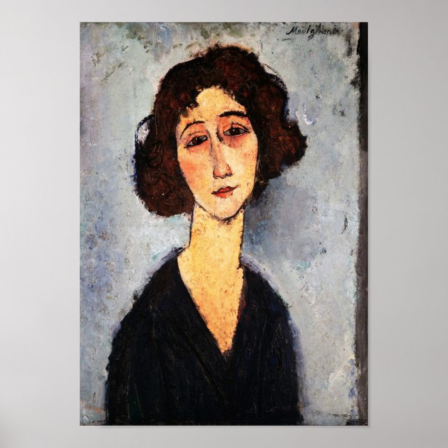 Poster Retrato de Jeune Femme, Modigliani (Frente)