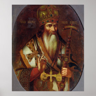 Poster Retrato de Joachim, patriarca de Moscovo