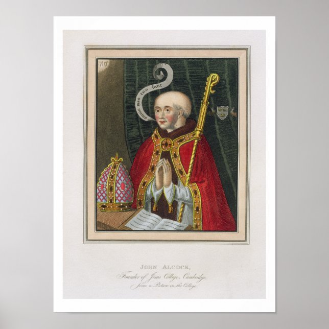 Pôster Retrato de John Alcock (c. 1430-1500), Fundador da (Frente)