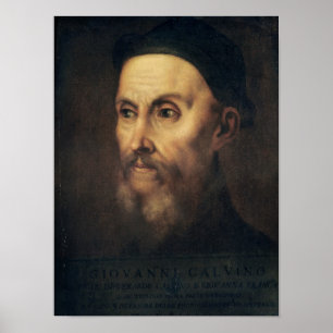 Poster Retrato de John Calvin
