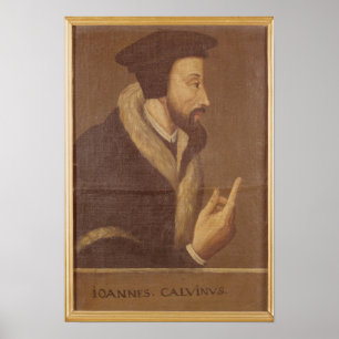 Poster Retrato de John Calvin