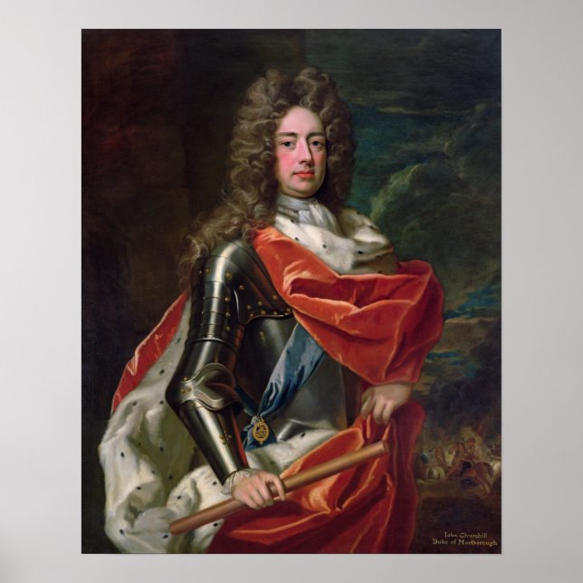 Pôster Retrato de John Churchill (Frente)