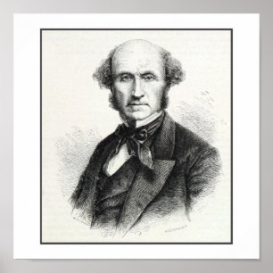Pôster Retrato de John Stuart Mill