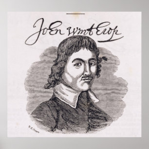 Poster Retrato de John Winthrop