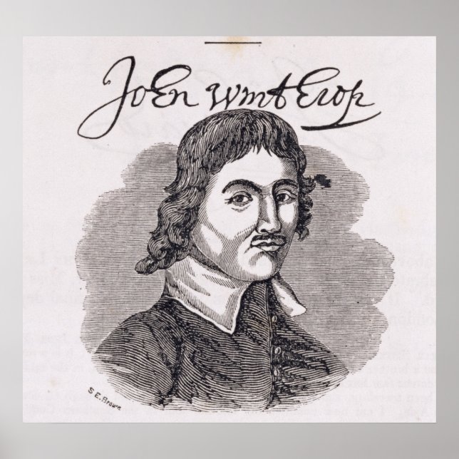 Poster Retrato de John Winthrop (Frente)