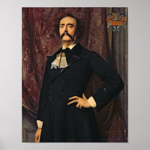 Pôster Retrato de Jules Barbey d'Aurevilly 1881