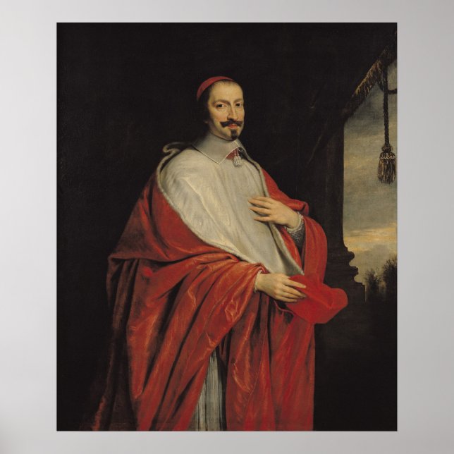 Pôster Retrato de Jules Mazarin (Frente)