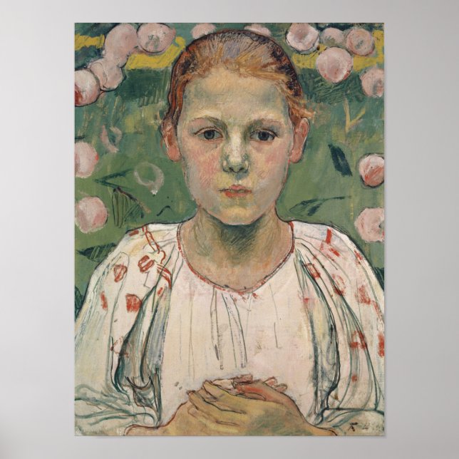 Poster Retrato de Kathe von Bach | No Jardim (Frente)