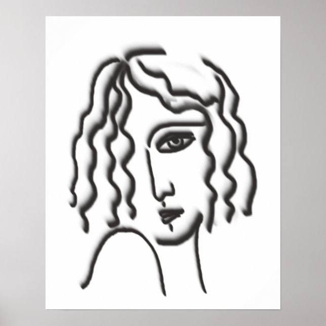 Poster Retrato de Lady (Frente)