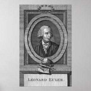 Pôster Retrato de Leonard Euler
