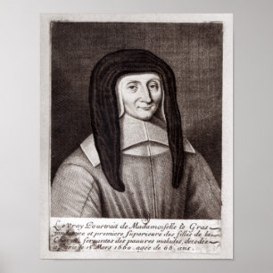 Poster Retrato de Louise de Marillac
