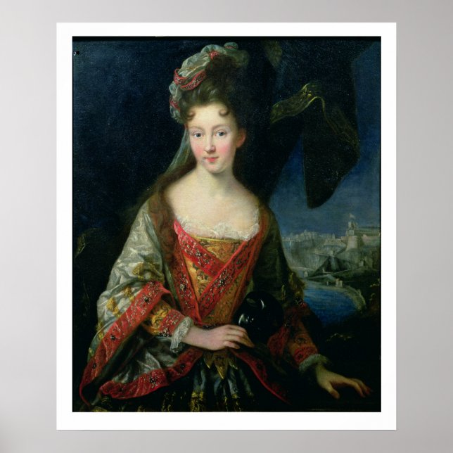 Poster Retrato de Louise-Hippolyte (1687-1731), Princesa (Frente)