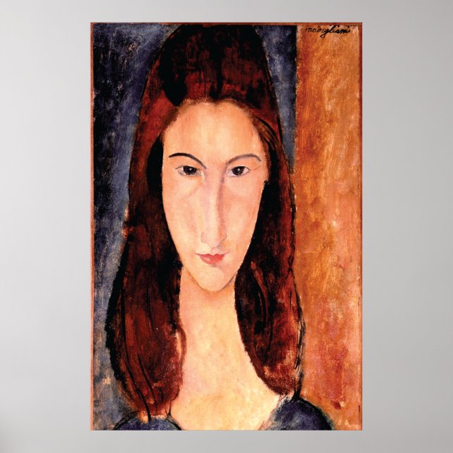 Pôster Retrato de Lover por Amedeo Modigliani 1919 (Frente)