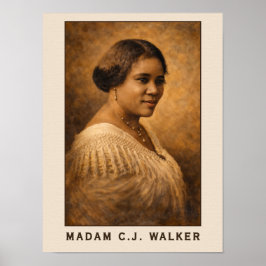 Poster Retrato de Madam C.J. Walker em Arte