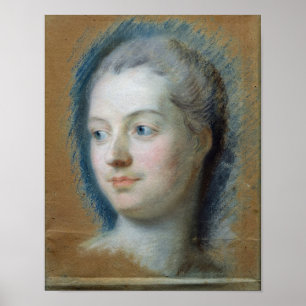 Pôster Retrato de Madame de Pompadour 1752