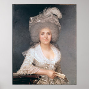 Poster Retrato de Madame Jeanne-Louise-Henriette Campan