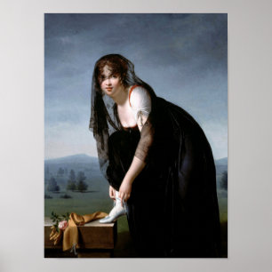 Poster Retrato de Madame Soustra. Marie-denise Villers