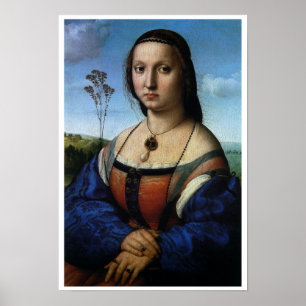Pôster Retrato de Maddalena Doni por Raphael Sanzio