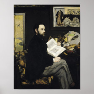 Pôster Retrato de Manet   de Emile Zola 1868
