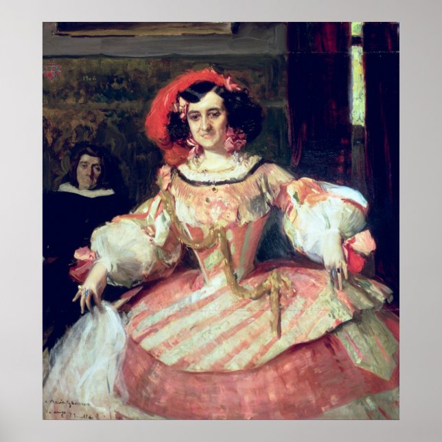 Pôster Retrato de Maria Guerrero (Frente)