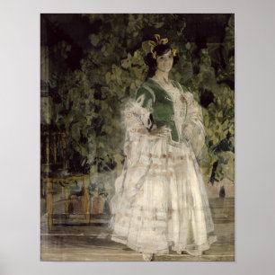 Pôster Retrato de Maria Kusnetso va-Benois como Carmen