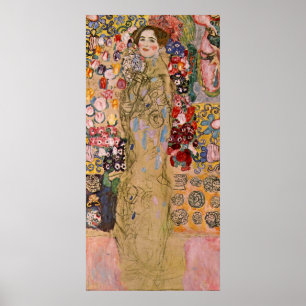 Pôster Retrato de Maria Munk por Gustav Klimt