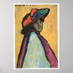 Poster Retrato de Marianne Von Werefkin, 1909