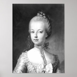 Pôster Retrato de Marie-Antoinette de Habsburgo