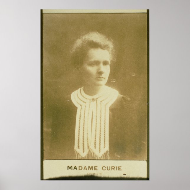Poster Retrato de Marie Curie (Frente)