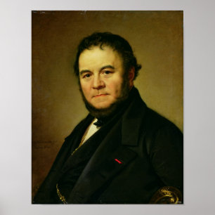 Pôster Retrato de Marie Henri Beyle, conhecido como