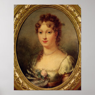 Pôster Retrato de Marie-Louise de Hapsburg-Lorena