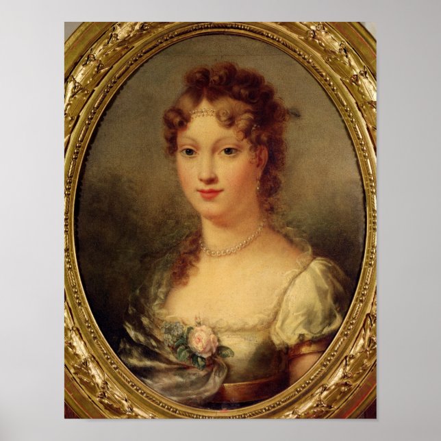 Pôster Retrato de Marie-Louise de Hapsburg-Lorraine (Frente)