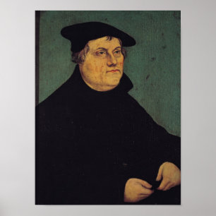 Pôster Retrato de Martin Luther 1543